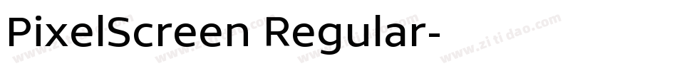 PixelScreen Regular字体转换